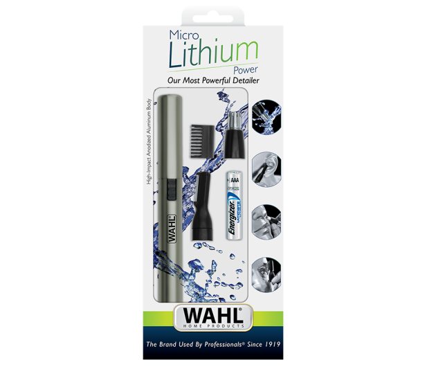Wahl Trymer do uszu, nosa i brwi na baterie – srebrny, litowy - 1326360 - zdjęcie 3